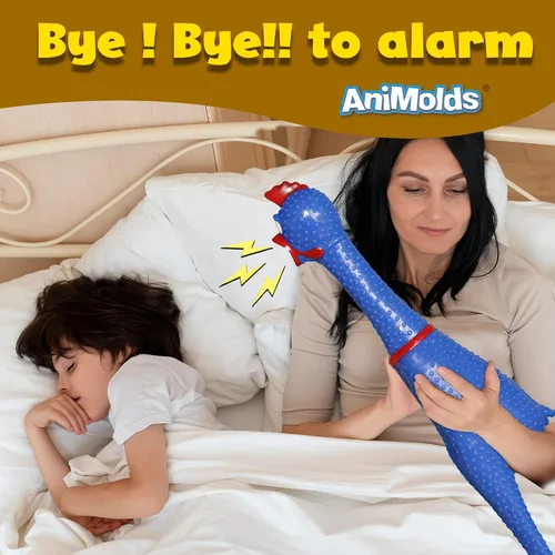 Vista 3 de Animolds Crazy Huge Rubber Chicken – Máquina gigante de ruido de 29 pulgadas para fiestas, bromas, bromas prácticas, chirridos de hasta 45 segundos