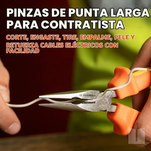 Vista 7 de Ullman Devices Corp - Juego de alicates aislados, incluye punta larga COM