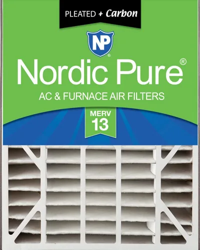 Vista 32 de Nordic Pure 20 x 25 x 5 (tamaño real: 19 3/4 x 24 1/4 x 4 7/8) Filtro de aire Air Bear Merv 8 de repuesto para reducción de olores de carbono puro