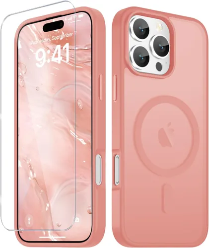 Vista 1194 de Funda para Google Pixel 10 Pro XL, cubierta magnética mate, color negro Fit for MagSafe, Screen Protector included, Shockproof Military Grade