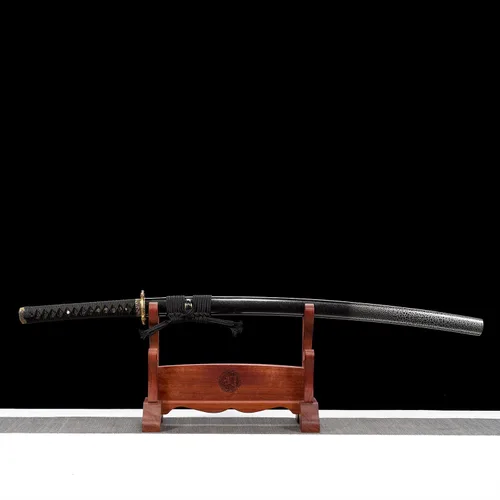 Vista 8 de Espada Katana hecha a mano, 100% acero de alto carbono, hecha a mano, afilada, 41 pulgadas, espiga completa, funcional, práctica afilada