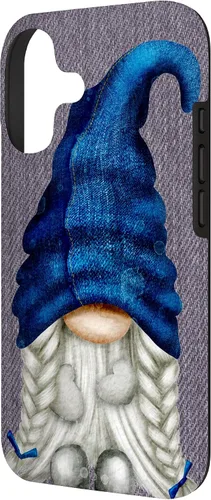 Vista 2 de Funny Gnome Girl with Blue Jeans for Women Cute Denim Case for iPhone 17