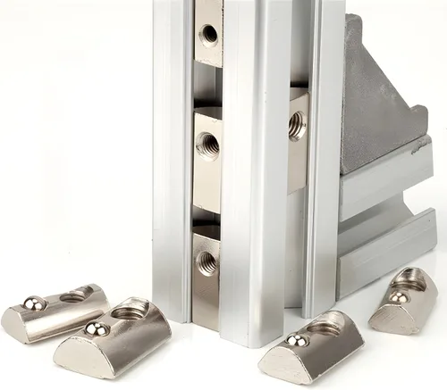 Vista 4 de 60 unids M4 Spring T Nut Rolling Ball Cargando para Perfil de Extrusión de Aluminio Impresora 3D Máquina Industria Accesorios