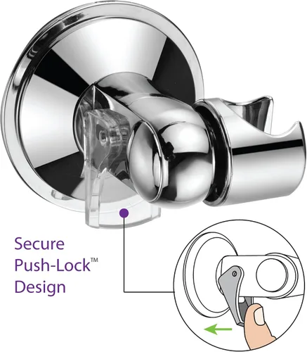 Vista 2 de HotelSpa - Soporte de pared de ducha de mano universal ajustable en ángulo para un fácil alcance/ángulo perfecto para cualquier ducha. Bloqueo
