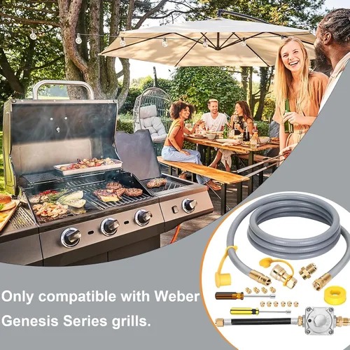 Vista 12 de Kit de conversión de propano a gas natural para parrilla Weber Genesis