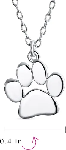 Vista 4 de Collar con colgante de letra inicial del alfabeto A-Z delicado perro, gato, mascota, gatito, cachorro, huella de pata, collar de animal joyería