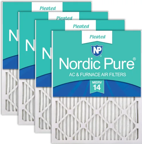 Vista 58 de Nordic Pure 20x20x1 (Tamaño real: 19 1/2 x 19 1/2 x 3/4) Filtros de aire para caldera/aire acondicionado Poly Green MERV 6 – Reduce el polvo