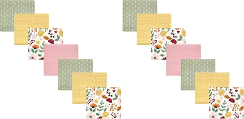 Vista 54 de Hudson Baby Unisex Baby Cotton Flannel Receiving Blankets Bundle, Neutral Woodland Pals, One Size (Pack of 2)