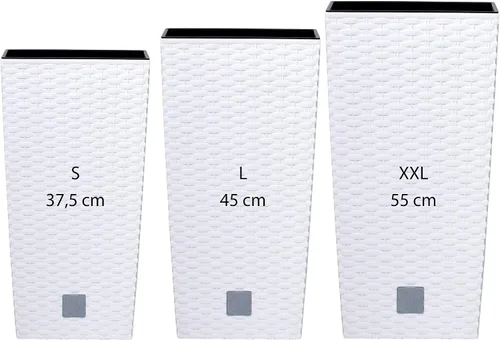 Vista 11 de WELLHOME - Juego de 3 macetas altas (11,4/26,6/49 litros), color antracita