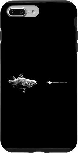 Vista 12 de Graphic Fly Fishing Hook Line - Fish Striped Bass Case for iPhone 16