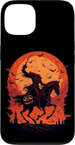 Vista 7 de Halloween Scary Pumpkin Headless Horseman Case for iPhone 17