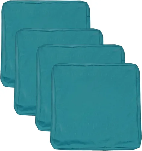 Vista 23 de Fundas de Cojines para Asientos de Patio, Fundas Deslizantes Lavables de Repuesto, Funda Impermeable para Cojín de Almohada de Silla de Muebles