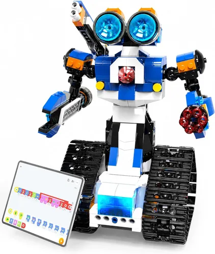 Vista 8 de Apitor STEM Robot Toy 6 en 1 Kit de construcción de robot para niños de 8 a 12 años, aplicación de control remoto, juguetes de codificación STEM