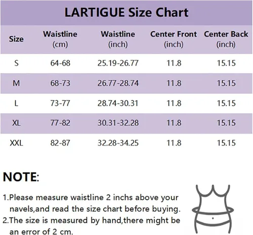 Vista 2 de LARTIGUE Entrenador de cintura de látex para mujer, debajo del busto, corsé de entrenamiento, faja moldeadora de reloj de arena