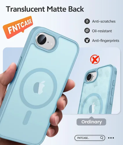 Vista 546 de FNTCASE Funda para Motorola Moto G-Stylus-5G-2025: Funda magnética translúcida mate a prueba de golpes para Moto G Stylus 2026, funda protectora