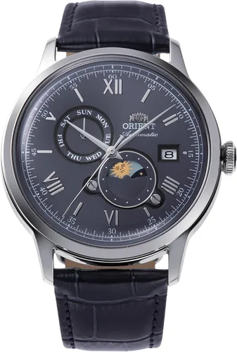 Vista 11 de Orient Bambino Versión 9 Reloj de vestir automático de acero inoxidable con calendario semanal Verde