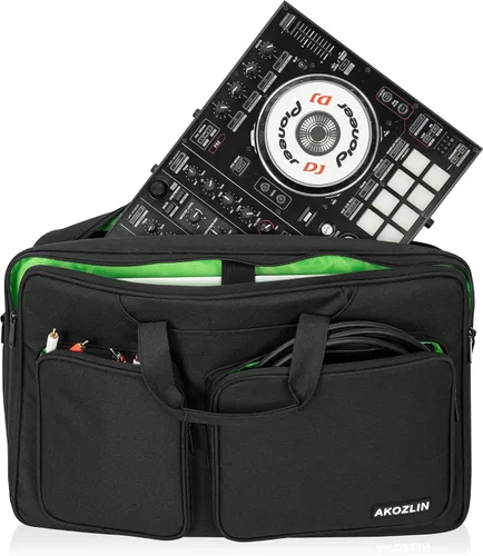 Vista 6 de AKOZLIN Funda de Transporte Multi-capa para Controlador Padded Mixer Compatible con Pioneer DDJ FLX4 DJ Lite SB 2 3 SB2 SB3 DJ 400 RB Controlador