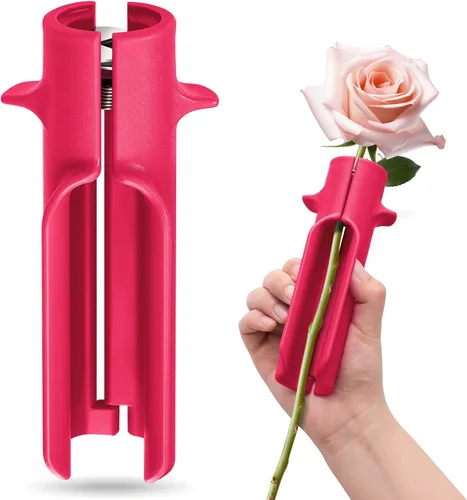 Vista 11 de Lasnten 1 Pieza Herramienta Peladora de Espinas de Rosa Removedor de Espinas para Rosas Herramienta Peladora de Hojas Limpiador Cortador de Tallo