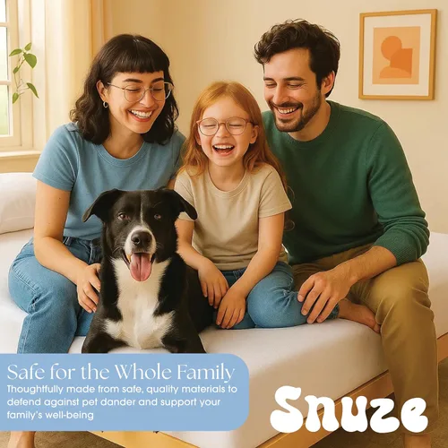 Vista 7 de Snuze Protector de colchón de rizo suave, tamaño individual, funda impermeable, suave, transpirable, lavable a máquina, se adapta a colchones