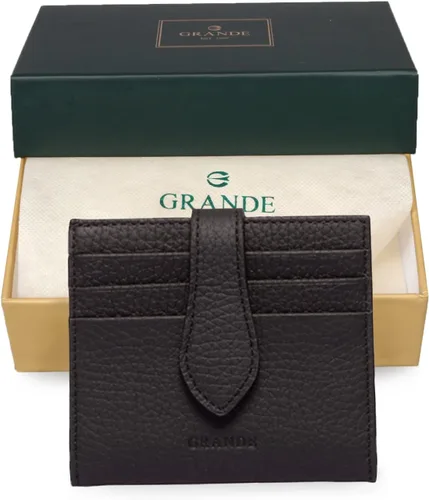 Vista 107 de Grande -3803 Cartera unisex, Azul (Iced Blue), Cartera delgada de cuero con cierre a presión pequeño