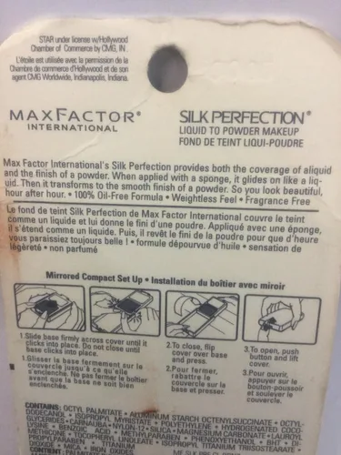 Vista 2 de Max Factor Fórmula original de bronce fresco de la base del maquillaje del líquido al polvo de la perfección de seda