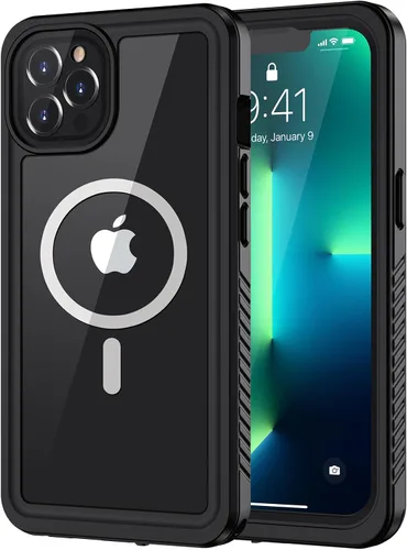 Vista 12 de Lanhiem Funda para iPhone 13 Pro Max, IP68 impermeable a prueba de polvo a prueba de golpes con protector de pantalla, cubierta frontal y trasera