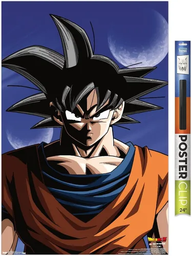 Vista 13 de Trends International Dragon Ball Z - Póster de pared de Goku, 14.725 x 22.375 pulgadas, versión enmarcada de madera de granero Versión enmarcada