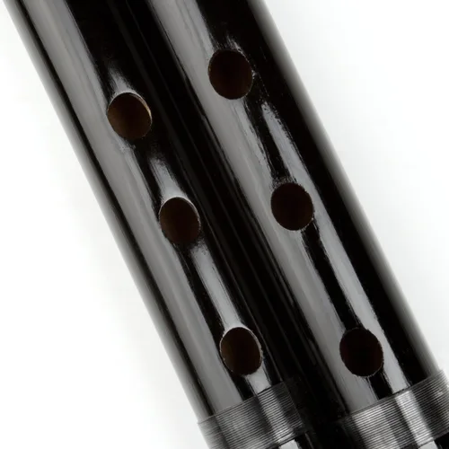 Vista 5 de Flauta Shinobue japonesa de 7/8 Hon, flauta de bambú hecha a mano, instrumento musical (Negro 7Hon)