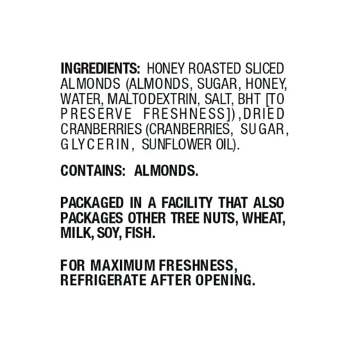 Vista 3 de Fresh Gourmet Almendras y arándanos tostados con miel (3.5 onzas (paquete de 1))