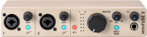 Vista 13 de Arturia MiniFuse 1 - Interfaz de audio USB compacta con software creativo para grabación, producción, podcasting, guitarra, color negro 1x Xlr and
