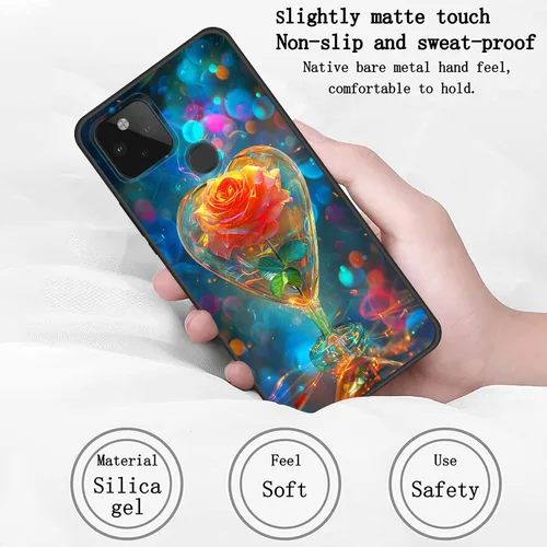 Vista 368 de Funda delgada para Google Pixel 4 XL, funda delgada de silicona de TPU suave a prueba de golpes para Google Pixel 4 XL, astronauta Galaxy