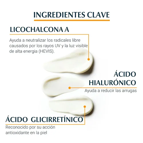Vista 3 de Eucerin Protector solar facial anti edad con ácido hialurónico FPS 50+, Sol, 1.7 fl oz