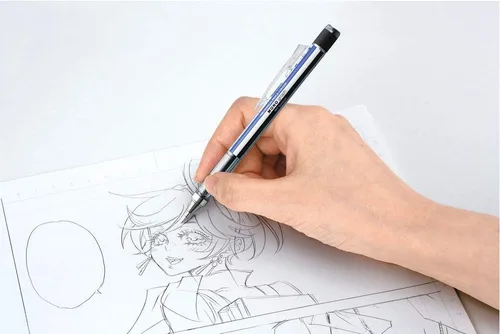 Vista 2 de Tombow Mono Graph Shaker - Portaminas, 0.5 mm, cuerpo de patrón (SH-MG)
