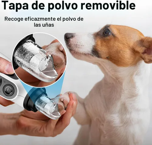 Vista 6 de Casfuy - Molinillo de uñas inteligente de 6 velocidades con luces LED Blanco