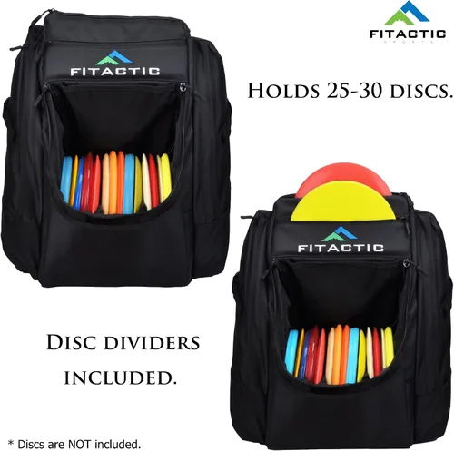 Vista 3 de Luxury Frisbee Disc Golf Bag Backpack (Capacity: 25-30 Discs)