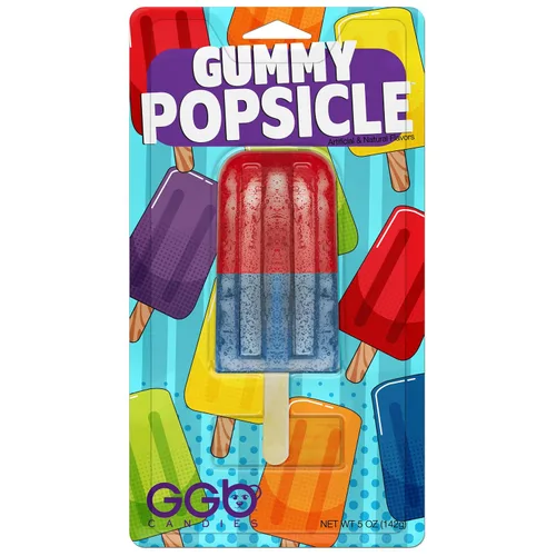 Vista 4 de Paleta de gomita: un regalo genial con una variedad de opciones de sabor, por GGB Candies (frambuesa azul, paquete de 2)