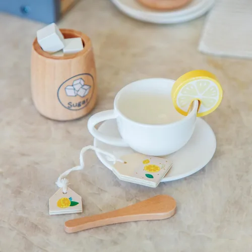 Vista 7 de MindWare Oh So Fun! Rise & Shine Coffee Café y juego de té para niños de 3 años en adelante