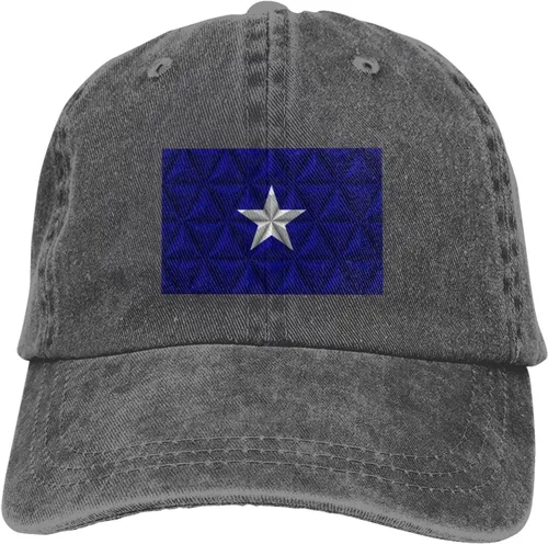 Vista 9 de Bonnie Blue Flag with Polygon Effect Baseball Cap for Men Women Hats Adjustable Vintage Cowboy Hat Dad Caps