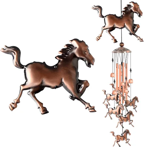 Vista 13 de JOBOSI Ramo de la madre, carillón de viento conmemorativo con tubo negro, regalos decorativos, adecuado para interiores y exteriores, perfecto
