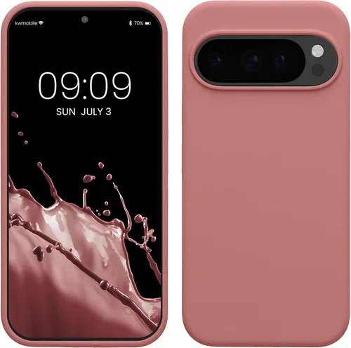 Vista 166 de kwmobile Funda Compatible con Google Pixel 6 Pro - Funda de Teléfono de Silicona TPU con Acabado Suave - Azul Caribe