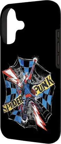 Vista 2 de Marvel Spider-Man: Across The Spider-Verse - Carcasa para iPhone 17, diseño de Spider-Punk