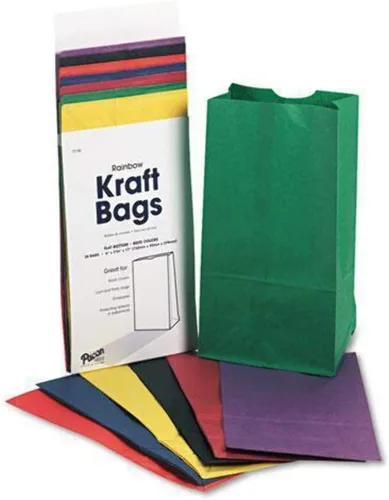 Vista 2 de Rainbow Kraft Bolsas, 6"X11", Blanco, 50 Bolsas