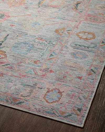 Vista 9 de Loloi Alfombra Elysium Multi/Fiesta de 7'-6" x 9'-6" ELY-05 Impreso aprox. 8x10 Sala de estar Comedor Dormitorio, Botánico, Viejo Mundo, Alfombra