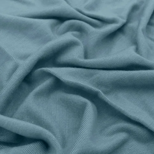 Vista 3 de Texco Inc Rayón Spandex Jersey Knit (220 GSM)-Ropa de maternidad, HogarTela de bricolaje, Acero Azul 10 Yardas