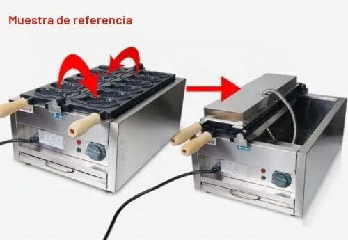 Vista 3 de Tipo antiadherente comercial 6pcs/time de la máquina de los pescados del fabricante de Taiyaki del LPG Taiyaki