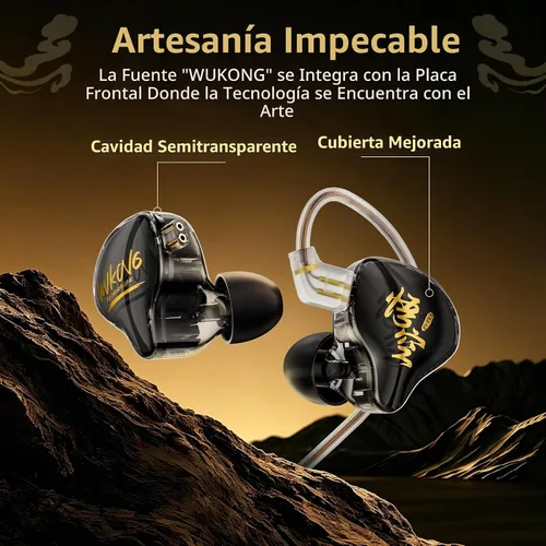 Vista 2 de KBEAR K01 PRO Auriculares con cable para juegos, monitor HIFI