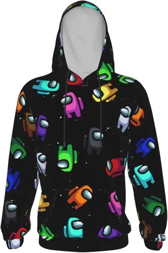 Vista 5 de Us Game Fans - Sudadera con capucha de manga larga para niños y niñas adolescentes