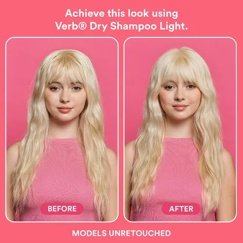 Vista 3 de VERB Dry Shampoo Light - Refresh, Absorb Oils + Extends Styles - Refreshing Dry Shampoo Spray for Light Tones - Vegan, No Parabens or Harmful