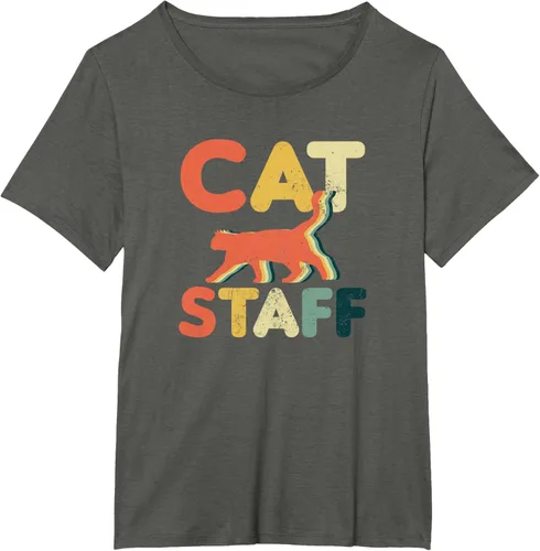 Vista 40 de Cat Servant Design Vintage Retro Staff Gift T-Shirt for Men Women