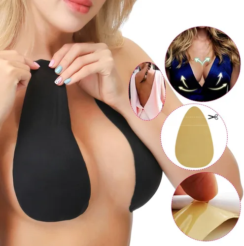 Vista 4 de Sujetador adhesivo impermeable con cinta invisible para levantamiento de senos grandes
